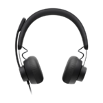 Slušalice sa mikrofonom, Logitech UC Zone USB black, USB-C, USB-A adapter included, noise-canceling, 981-000875 - Image 3