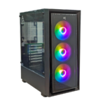 KUĆIŠTE GNC EZ COOL GAMING HC-625B BEZ NAPAJANJA, Tempered Glass, 3x120 RGB ventilator
