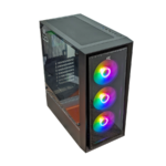 KUĆIŠTE GNC EZ COOL GAMING HC-625B BEZ NAPAJANJA, Tempered Glass, 3x120 RGB ventilator - Image 2