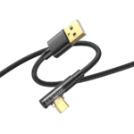 USB kabal BOROFONE BU39 Rio Transparent Discovery Edition charging data cable Type-C black 1,2m, 2,4 A - Image 2