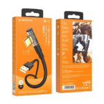 USB kabal BOROFONE BU39 Rio Transparent Discovery Edition charging data cable Type-C black 1,2m, 2,4 A - Image 3