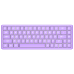 Tastatura gaming RAMPAGE REBEL purple, Mechanical, Low Profile, red switch, US Layout, Rainbow - Image 2