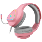 Slušalice sa mikrofonom gaming RAMPAGE M7 MONCHER pink, RGB LED, USB 7.1 - Image 4