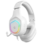 Slušalice sa mikrofonom gaming RAMPAGE RM-K90 VECTOR white, RGB LED, Type-C - Image 2