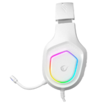 Slušalice sa mikrofonom gaming RAMPAGE RM-K90 VECTOR white, RGB LED, Type-C - Image 3