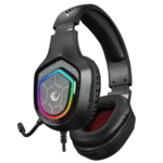 Slušalice sa mikrofonom gaming RAMPAGE RM-K90 VECTOR black, RGB LED, Type-C - Image 2