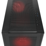 Kućište gaming RAMPAGE VANGUARD V2 Black Mesh Easy Tempered Glass Vertical VGA Holder 4*RGB Fan Hub E-ATX Big-T, 39846 - Image 6