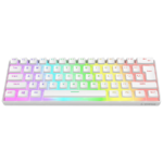 Tastatura gaming RAMPAGE RADIANT K11 white, red switch, Type-C, RGB,  US Layout, pudding keycaps, 38969 - Image 4