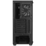 Kućište gaming RAMPAGE AZZA V1 Tempered Glass Black 3*12CM Black 1* 12CM ARGB Fan ATX Mid-T Gaming Player Case - Image 7