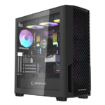 Kućište gaming RAMPAGE SHELOB Mesh, Tempered Glass, 4*ARGB Infinity Fan, Hub, E-ATX, Mid-T, 39991 - Image 2