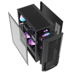 Kućište gaming RAMPAGE SHELOB Mesh, Tempered Glass, 4*ARGB Infinity Fan, Hub, E-ATX, Mid-T, 39991 - Image 3