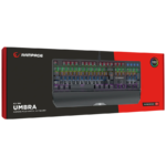 Tastatura gaming RAMPAGE KB-R86 UMBRA Black USB Rainbow Illuminated Red Switch US Layout Mechanical, 40385 - Image 7