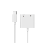 Audio adapter GEMBIRD A-CM-3.5FP-01, USB type-C plug to stereo 3.5 mm + Type-C power, white - Image 2
