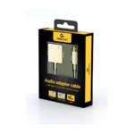 Audio adapter GEMBIRD A-CM-3.5FP-01, USB type-C plug to stereo 3.5 mm + Type-C power, white - Image 5