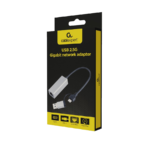 USB-A + Type-C to Ethernet LAN 2.5Gb GEMBIRD USB 3.1 + type-C Gigabit network adapter, space grey, A-USB3AC-LAN2G-01 - Image 2