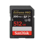 SanDisk SDXC 512GB Extreme Pro 200MB/s V30 UHS-I Class10 U3 V30  SDSDXXD-512G-GN4IN