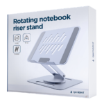 Postolje za notebook riser stand preklopivi rotirajuci, silver GEMBIRD, NBS-DR1-01 - Image 4