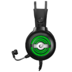 Slušalice sa mikrofonom gaming RAMPAGE RM-K29 THUNDER Black 2F 1M Audio Splitter - Image 3