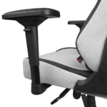 Stolica gaming RAMPAGE KL-R72 WOOF High Level Antiperspirant Fabric Grey/Black - Image 3