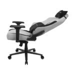 Stolica gaming RAMPAGE KL-R72 WOOF High Level Antiperspirant Fabric Grey/Black - Image 4