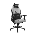 Stolica gaming RAMPAGE KL-R72 WOOF High Level Antiperspirant Fabric Grey/Black - Image 8