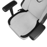 Stolica gaming RAMPAGE KL-R72 WOOF High Level Antiperspirant Fabric Grey/Black - Image 9