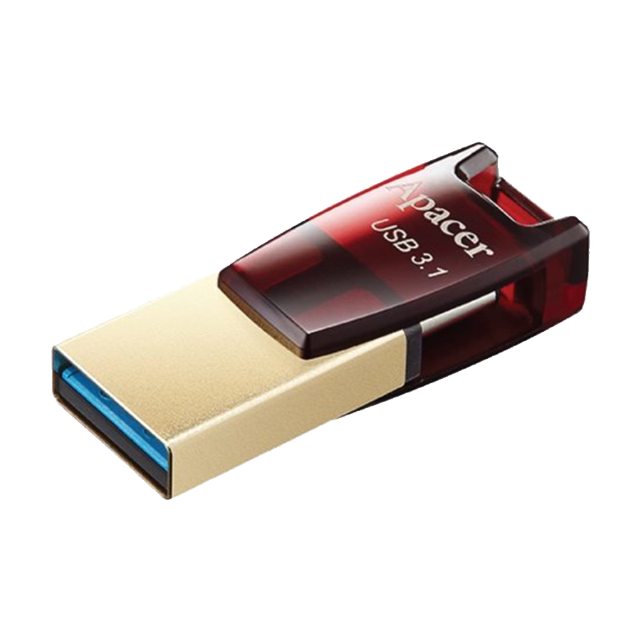 0135550_usb-memory-stick-apacer-fd-64gb-type-ctypea-32-otg-ah180-red-ap64gah180r-1 USB memory stick APACER FD 64GB Type-C/TypeA 3.2 OTG AH180 Red AP64GAH180R-1 - Image 1
