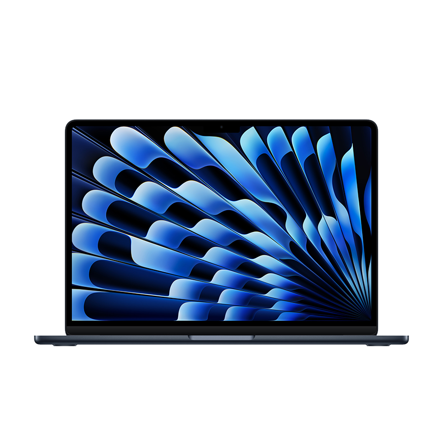 0135866_apple-macbook-air-136-m4-16gb-256gb-ssd-midnight-mw123 Apple MacBook Air 13.6" M4 16GB 256GB SSD Midnight MW123 - Image 1