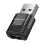 USB adapter BOROFONE BV18 USB male to Type-C female USB2.0 adapter black - Image 3