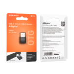 USB adapter BOROFONE BV18 USB male to Type-C female USB2.0 adapter black - Image 9