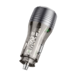 Auto Punjač sa kablom 1m Type-C to Type-C BOROFONE BZ30 Absolute PD30W+QC3.0 car charger set USB + Type-C, transparent black - Image 6