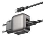 USB punjač sa kablom 1m USB to Type-C BOROFONE BAS51A Absolute dual-port charger set Type-C black - Image 5