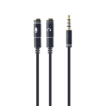 GEMBIRD audio adapter za slušalice 3,5mm 4pin to 2x 3,5 mm 3pin (mic/slušalice), 20cm CCA-417M