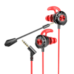Slušalice sa mikrofonom gaming RAMPAGE RM-K36 PROUD 3.5mm Gaming Red In-Ear Headphone, dual Mic, Detachable long mic, 35238