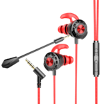 Slušalice sa mikrofonom gaming RAMPAGE RM-K36 PROUD 3.5mm Gaming Red In-Ear Headphone, dual Mic, Detachable long mic, 35238 - Image 4