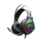 Slušalice sa mikrofonom gaming  RAMPAGE RM-K44 ZENGIBAR Black 7.1 Surround RGB Light Effect Gaming Headset with Flexivle long Microphone, 35129