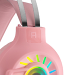 Slušalice sa mikrofonom gaming  RAMPAGE RM-K44 ZENGIBAR Pink 7.1 Surround RGB Light Effect, 36019 - Image 5
