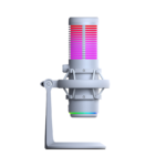 Mikrofon gaming RAMPAGE BEMOL RGB White Microphone with Shock Mount and Pop Filter for Gaming, Streaming, Podcasts, 41148 - Image 3