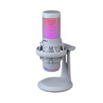 Mikrofon gaming RAMPAGE BEMOL RGB White Microphone with Shock Mount and Pop Filter for Gaming, Streaming, Podcasts, 41148 - Image 4