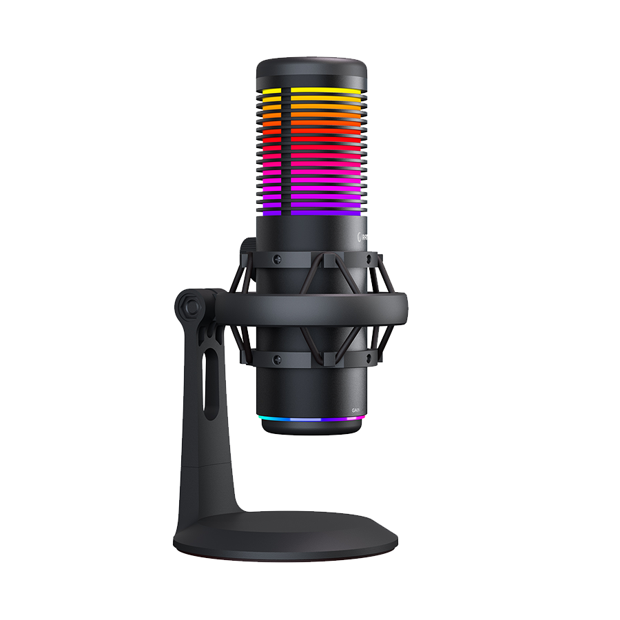 0136860_mikrofon-gaming-rampage-bemol-rgb-black-microphone-with-shock-mount-and-pop-filter-for-gaming-stream Mikrofon gaming RAMPAGE Bemol RGB Black Microphone with Shock Mount and Pop Filter for Gaming, Streaming, Podcasts, 41147 - Image 1