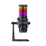 Mikrofon gaming RAMPAGE Bemol RGB Black Microphone with Shock Mount and Pop Filter for Gaming, Streaming, Podcasts, 41147 - Image 3