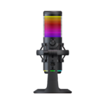 Mikrofon gaming RAMPAGE Bemol RGB Black Microphone with Shock Mount and Pop Filter for Gaming, Streaming, Podcasts, 41147 - Image 6