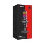 Mikrofon gaming RAMPAGE Bemol RGB Black Microphone with Shock Mount and Pop Filter for Gaming, Streaming, Podcasts, 41147 - Image 9