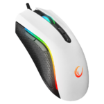 Miš gaming RAMPAGE RAMPAGE SMX-R44 V2 Macrol White 12800 DPI RGB LED 80 Million Huano Switch Gaming Player Mouse, 41492