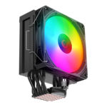 CPU hladnjak RAMPAGE OCTAGON C70 Black 63CFM 12cm ARGB Temperature Display AM5/LGA1700 Compatible Air Cooled CPU Fan, 41402 - Image 2