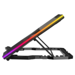 Postolje za notebook gaming RAMPAGE 9"-17" Addison Rampage AD-RC14 X-RANGER 10 Mode RGB 1*125mm 4*70mm Fan, 40505 - Image 2