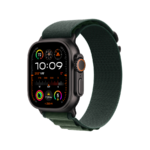 Apple Watch Ultra 2 49mm Black Titanium Case with Dark Green Alpine Loop MX4R3QA/A