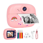 Dječija kamera sa printerom K8000 32GB micro sd kartica, pink