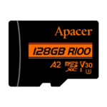 Micro SD card Apacer microSDXC 128GB AP128GMCSX10U8-R Read/Write Speed (Up to) 100 MB/s