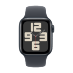 Apple Watch SE 2024 40mm ALUMINUM CASE WITH MIDNIGHT SPORT BAND MXE93 - Image 2